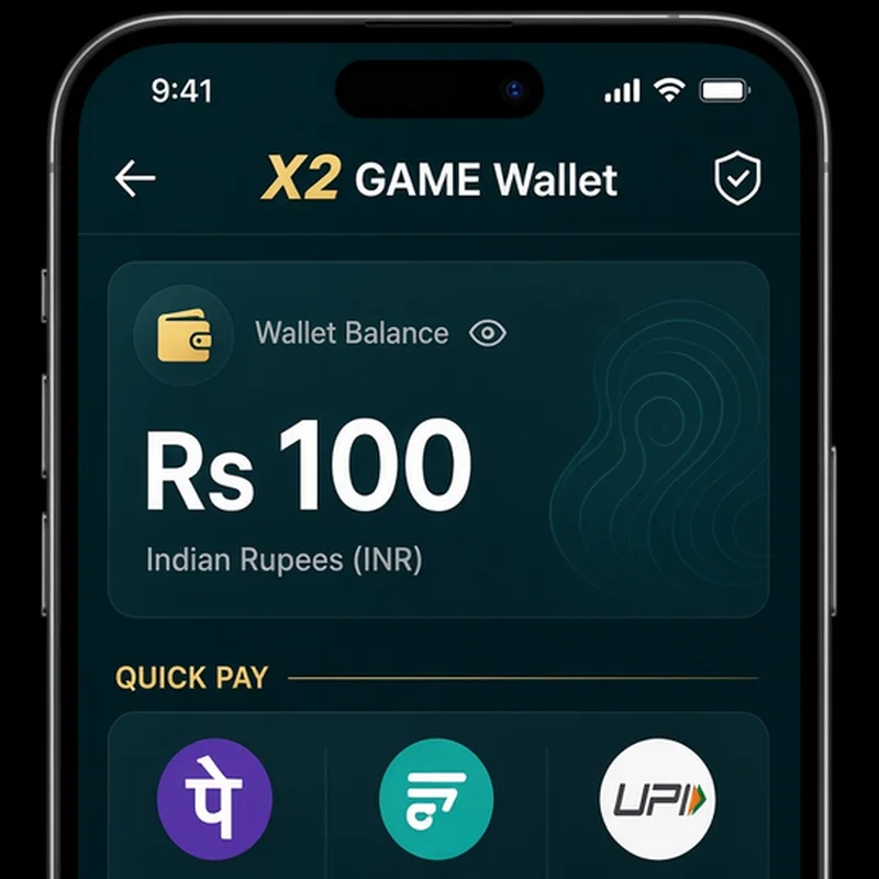 X2 Game X2 Game INR UPI wallet